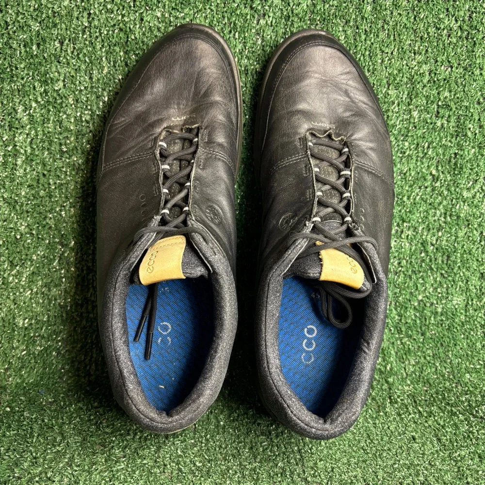 ECCO Biom Hybrid 3 Gore-Tex Waterproof Leather Spikeless Golf Shoes Black Men 11